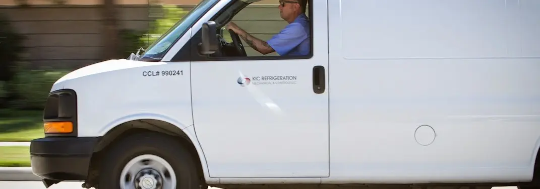 KIC Refrigeration service vehicle serving Allendale area